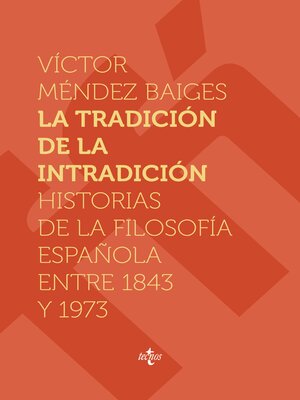 cover image of La tradición de la intradición